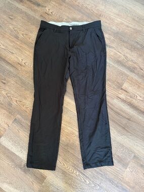 Men's Adidas Black Golf Pants - Classic Straight Fit